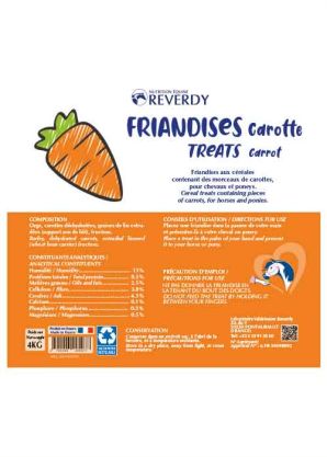 Friandises Carotte Reverdy pour cheval
