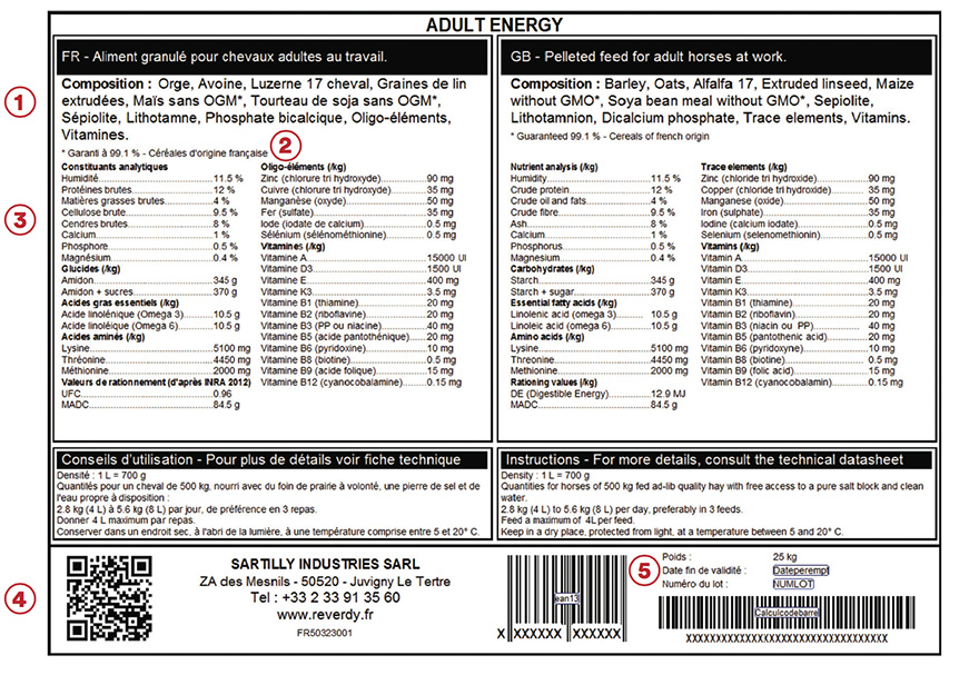 Label - Reverdy Adult Energy