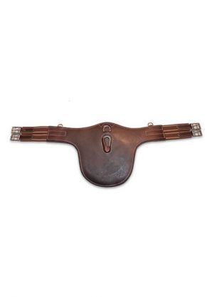 Sangle bavette cuir avec mousquetons